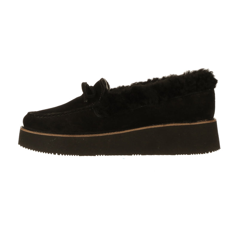 Shearling Wedge Moccasin
