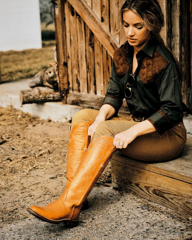 Ladies High Top Snake Boot King Ranch? Edition