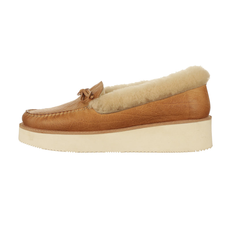 Shearling Wedge Moccasin