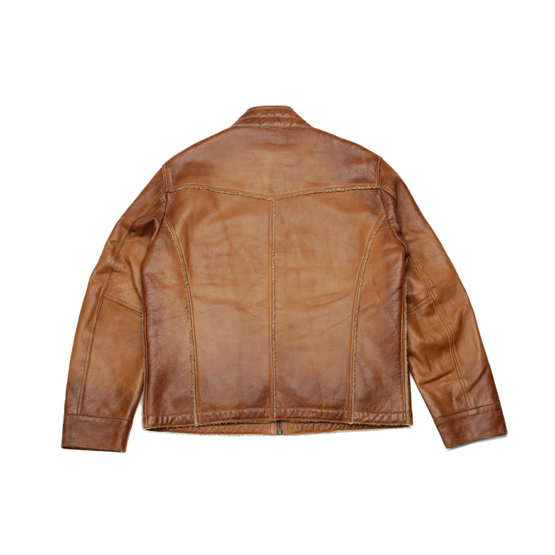 Leather Sherpa Jacket