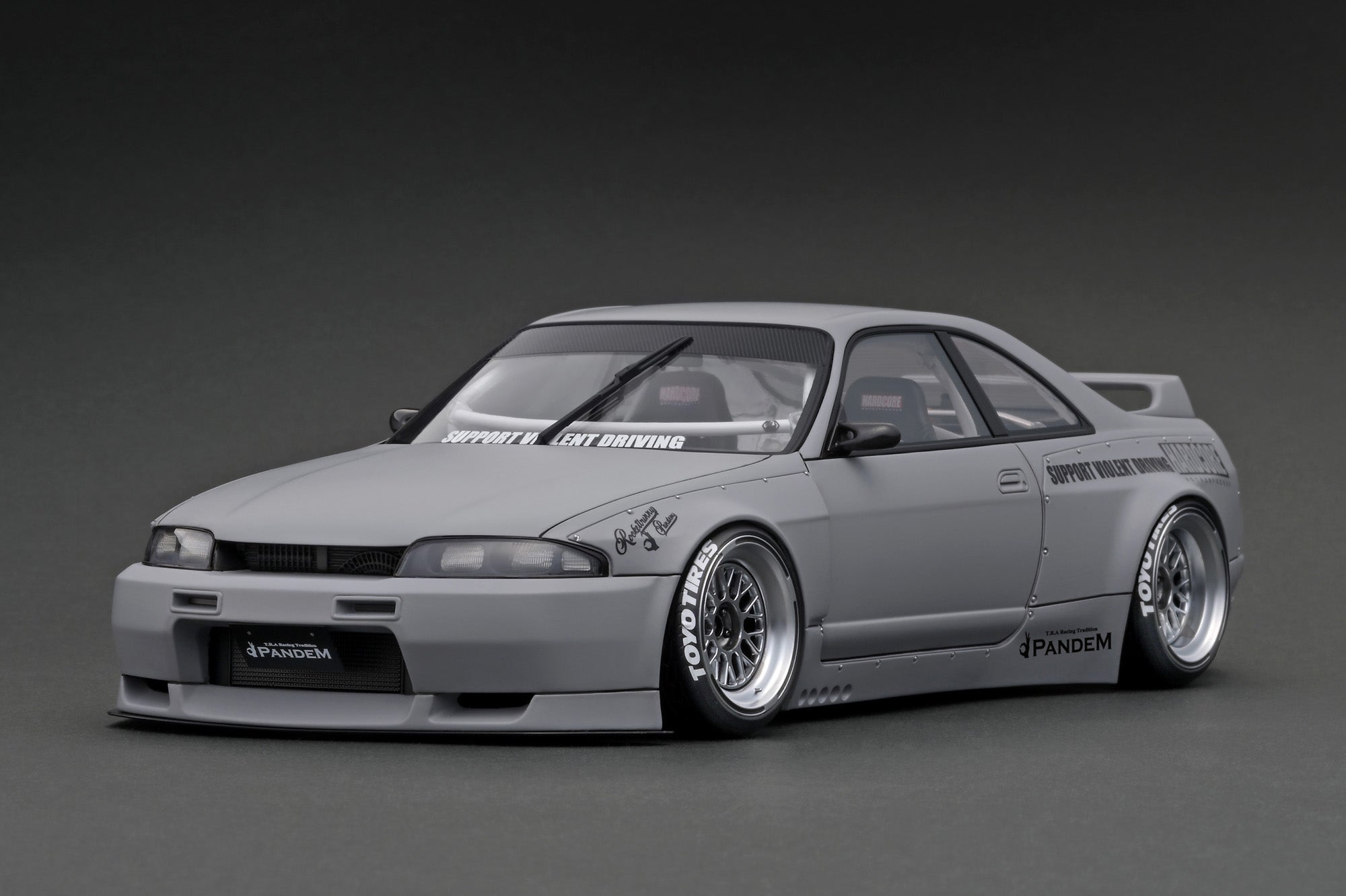 *PREORDER* Ignition Model 1:18 Nissan Skyline GT-R (BNCR33) Pandem in Matte Gray