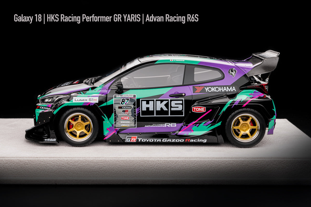 *PREORDER* Galaxy 18 Models 1:18 Toyota GR Yaris Pandem HKS Racing Performer