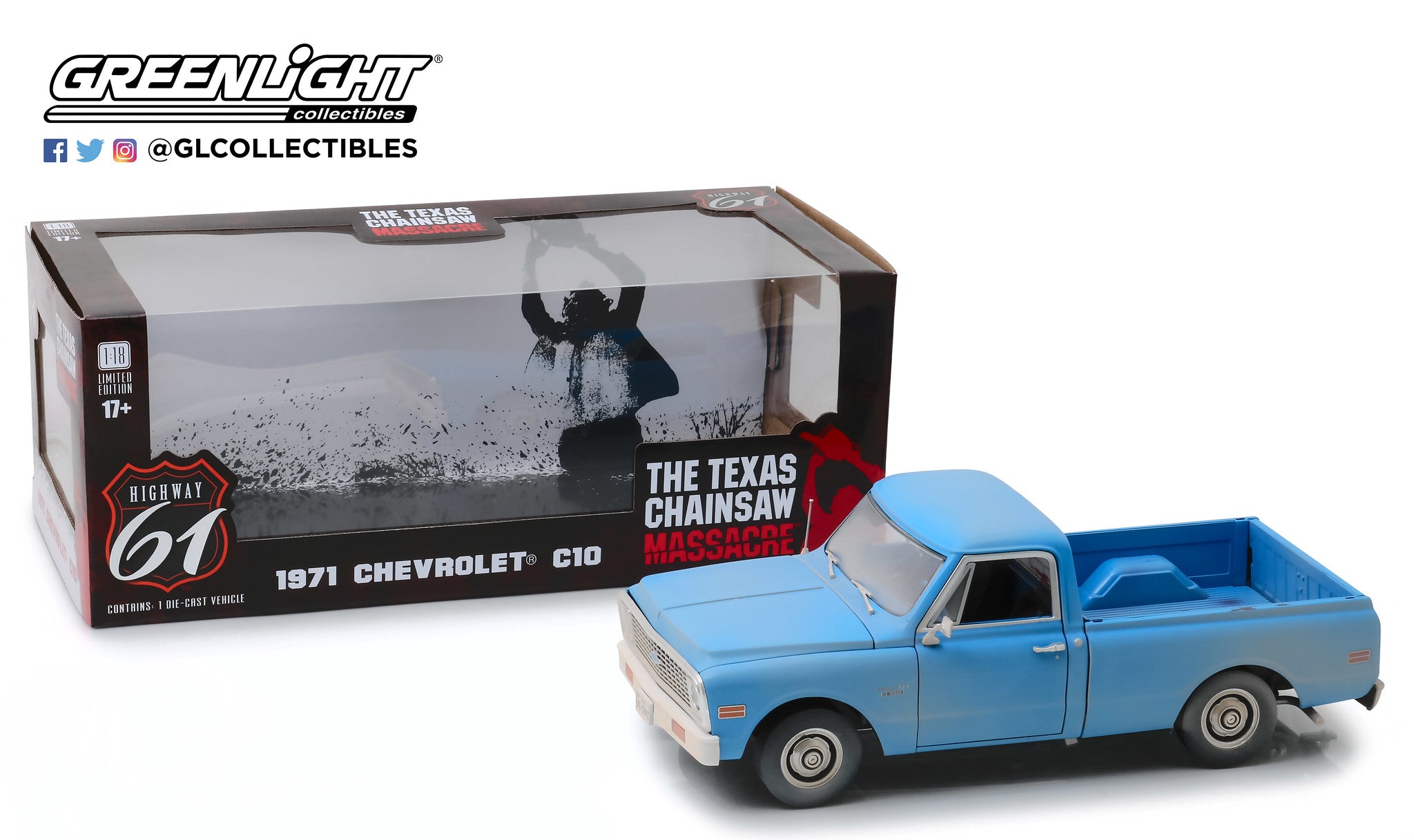Highway 61 1/18 The Texas Chain Saw Massacre (1974) - 1971 Chevrolet C-10 HWY-18014