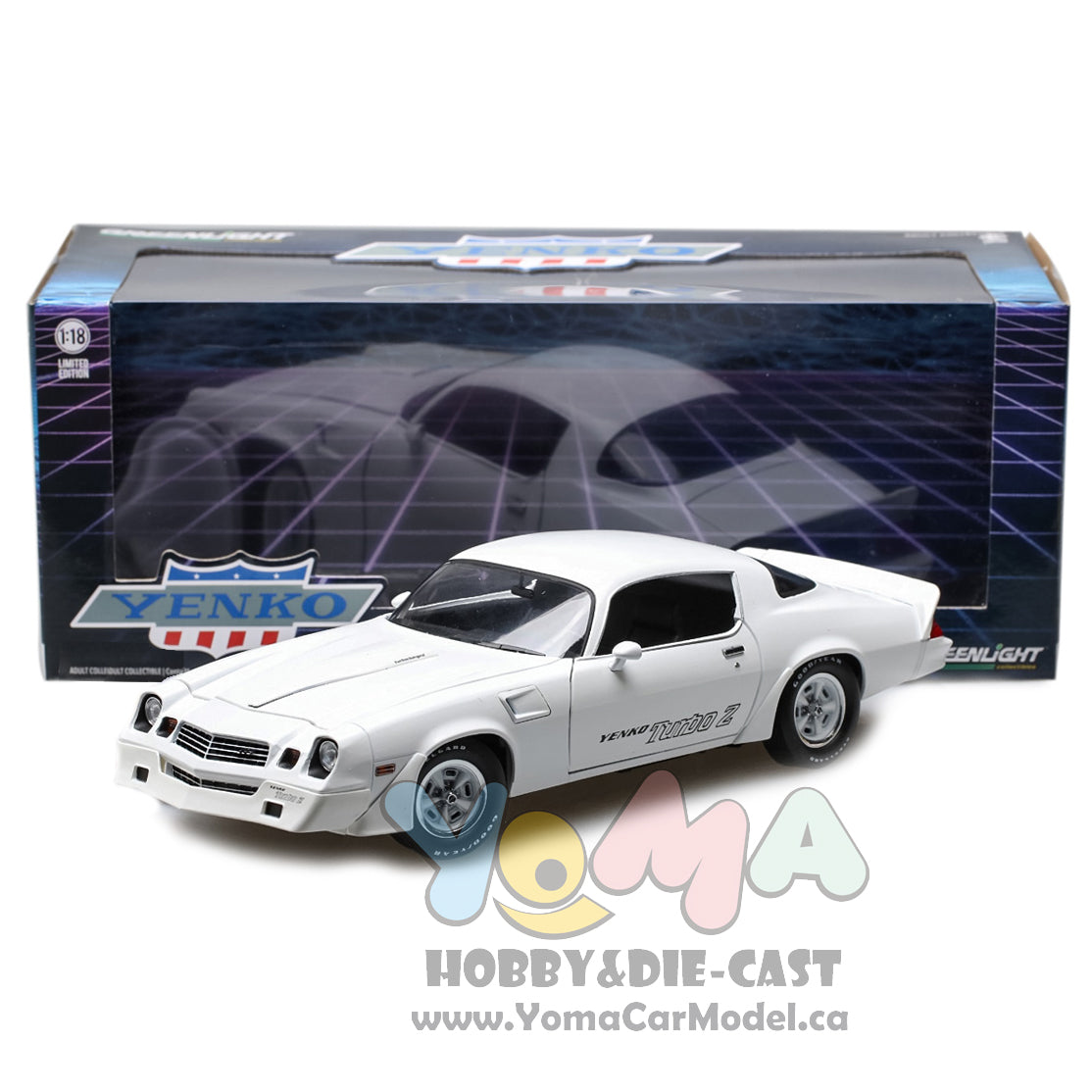 GreenLight 1:18 1981 Chevrolet Z/28 Yenko Turbo Z - White 12998