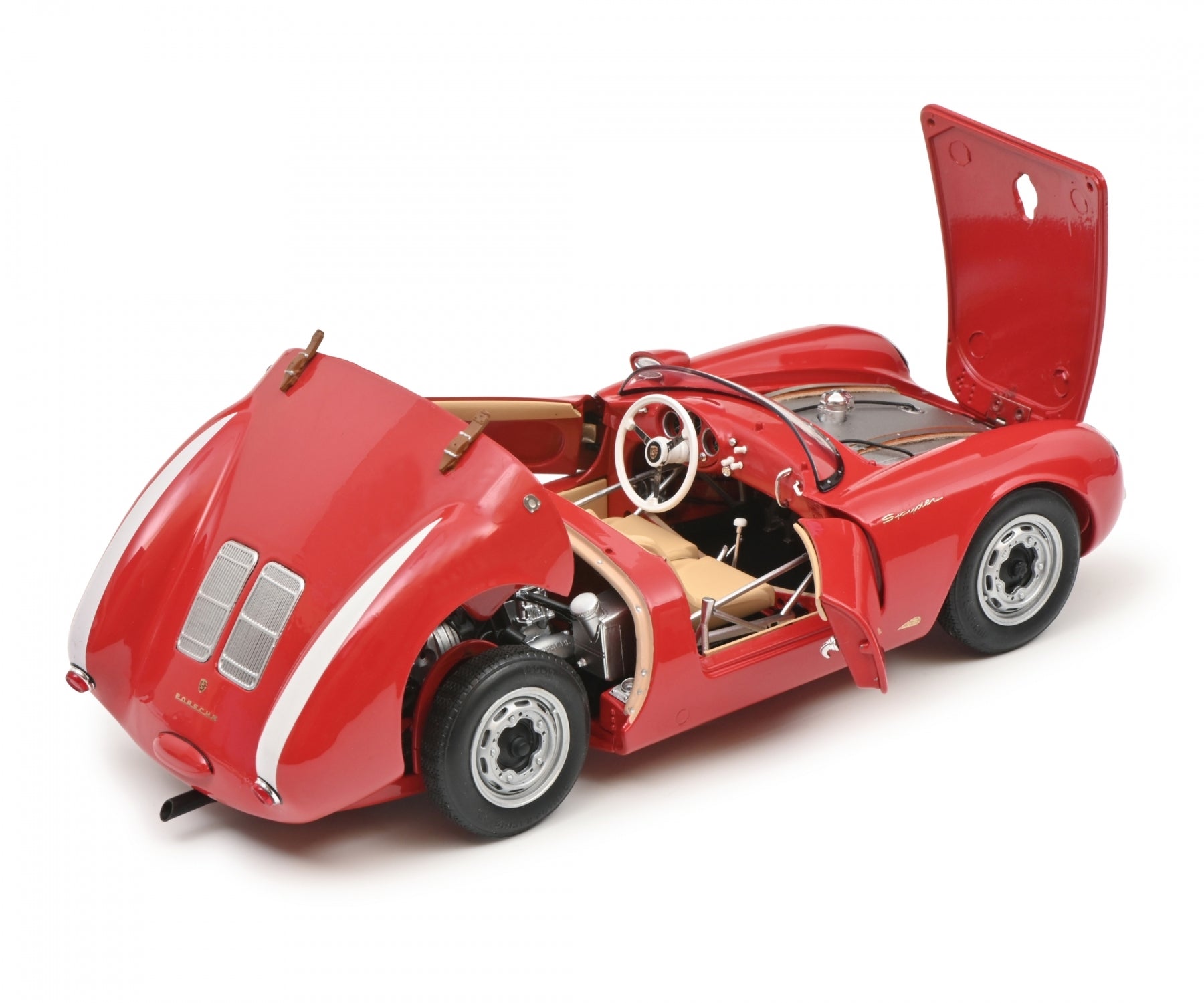 Schuco 1:18 Porsche 550A Spyder Red 450032900