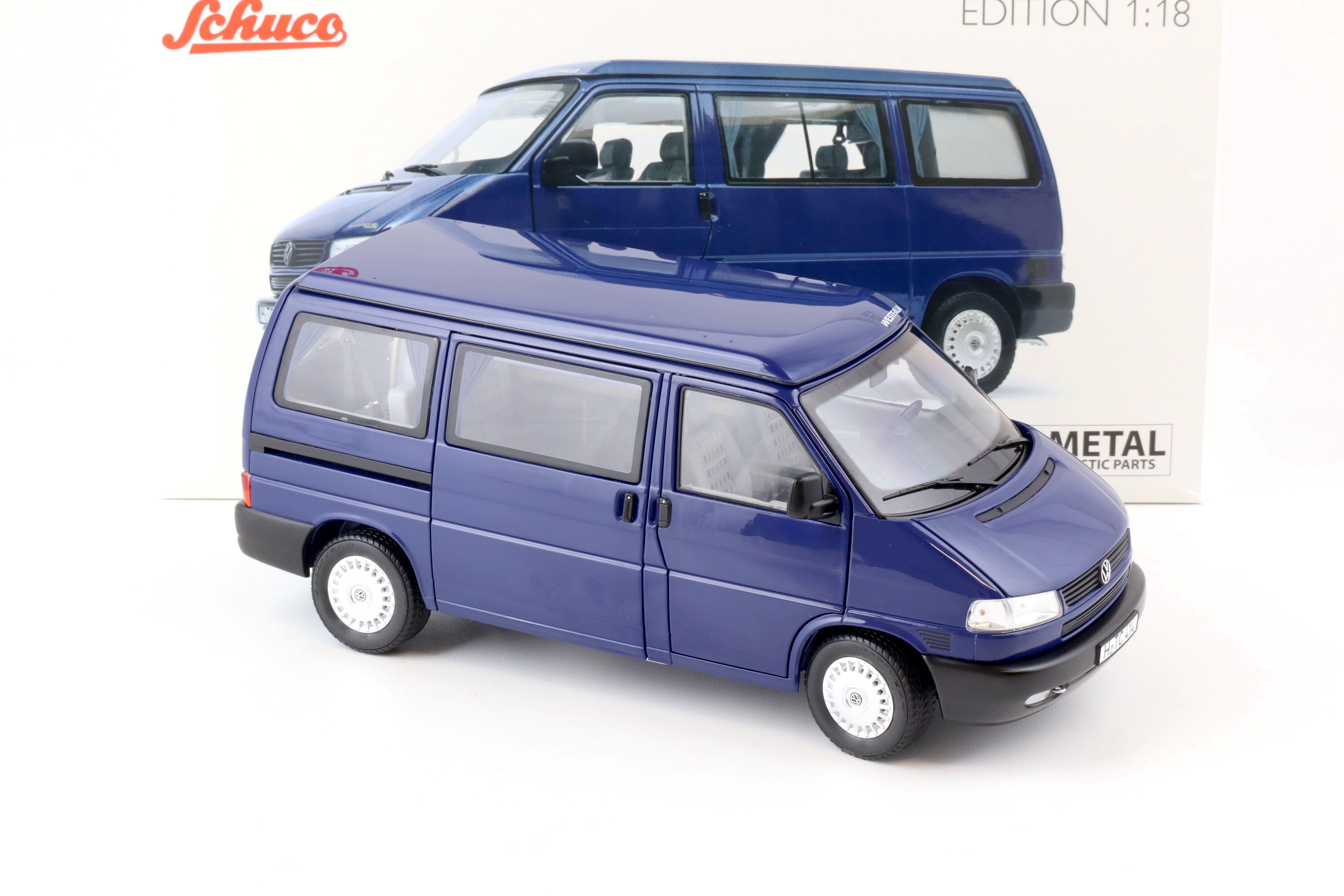Schuco 1:18 Volkswagen T4b California Coach Westfalia Camper Blue 450042100
