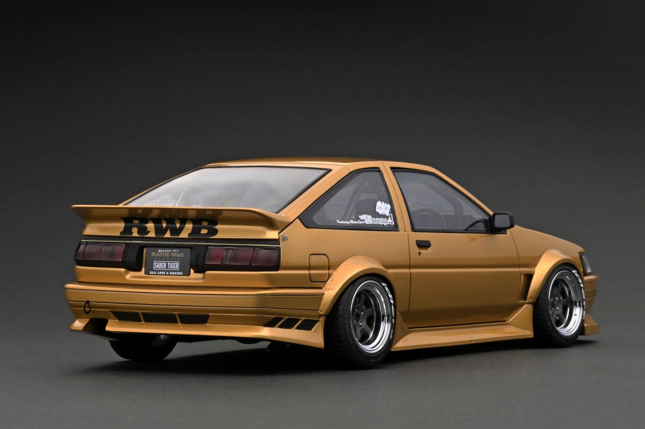 *PREORDER* Ignition Model 1:18 Toyota AE86 RWB in Gold