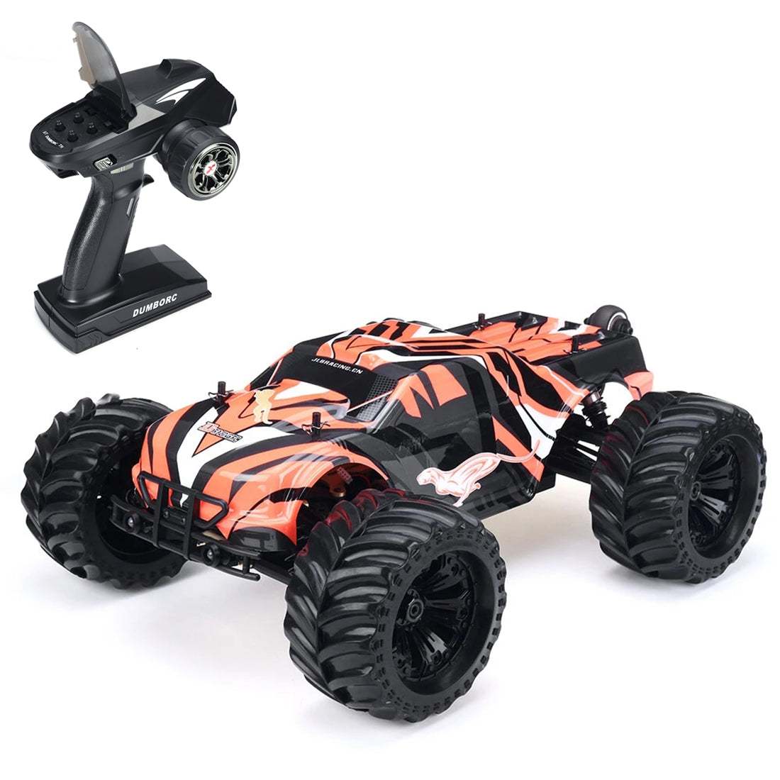 JLB Racing 11101 1/10 4WD 2.4G Off-road Splashproof Flip Brushless Monster RC Car Remote Control Truck - RTR