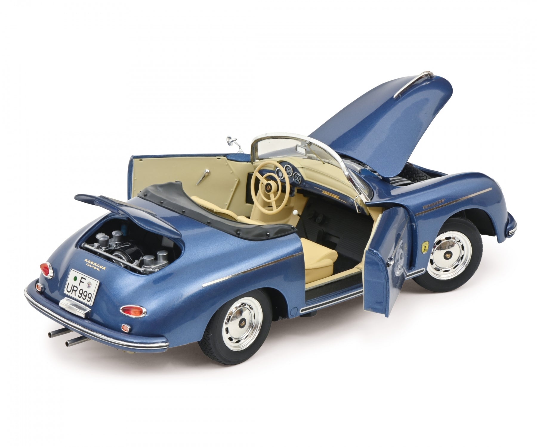 Schuco 1:18 Porsche 356 Speedster Blue 450031800