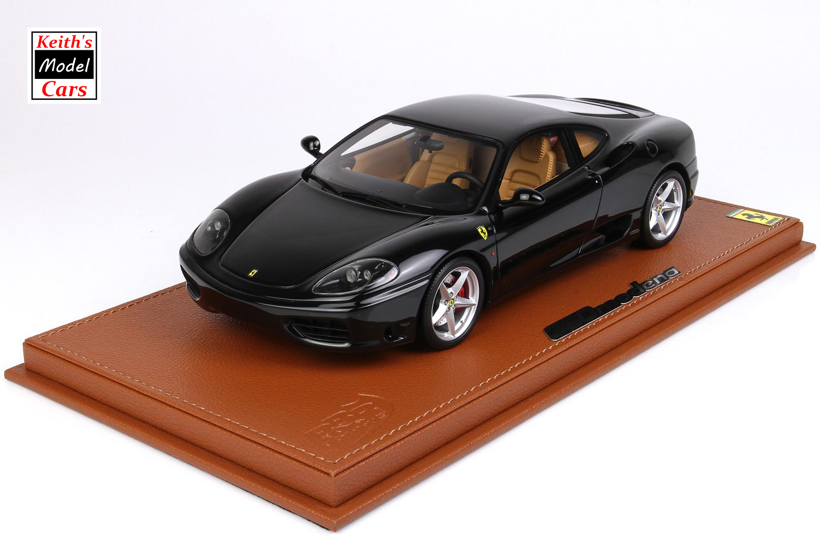 [1/18 Scale] Ferrari 360 Modena in Black DS 1250 with Manual Transmission by BBR Models