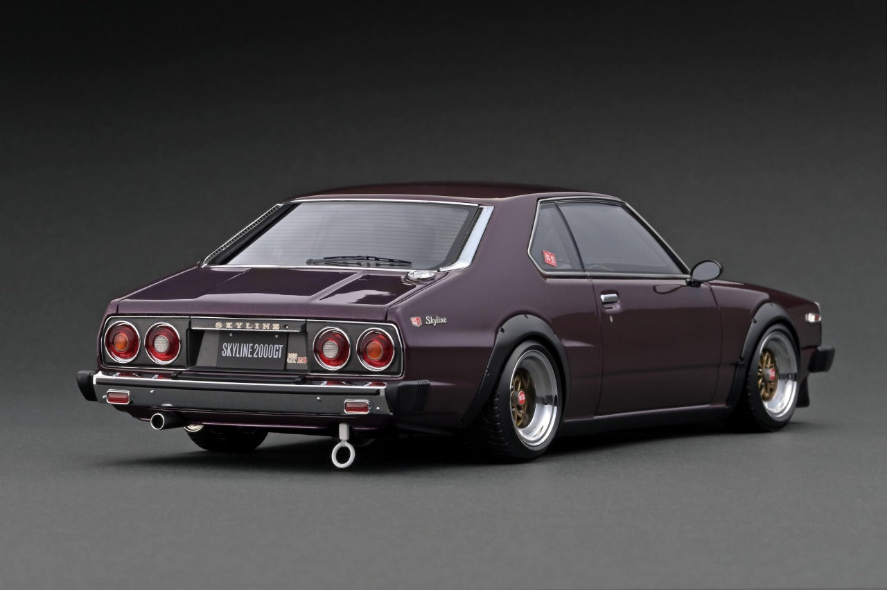 *PREORDER* Ignition Model 1:18 Nissan Skyline 2000 GT-ES (C210) in Purple