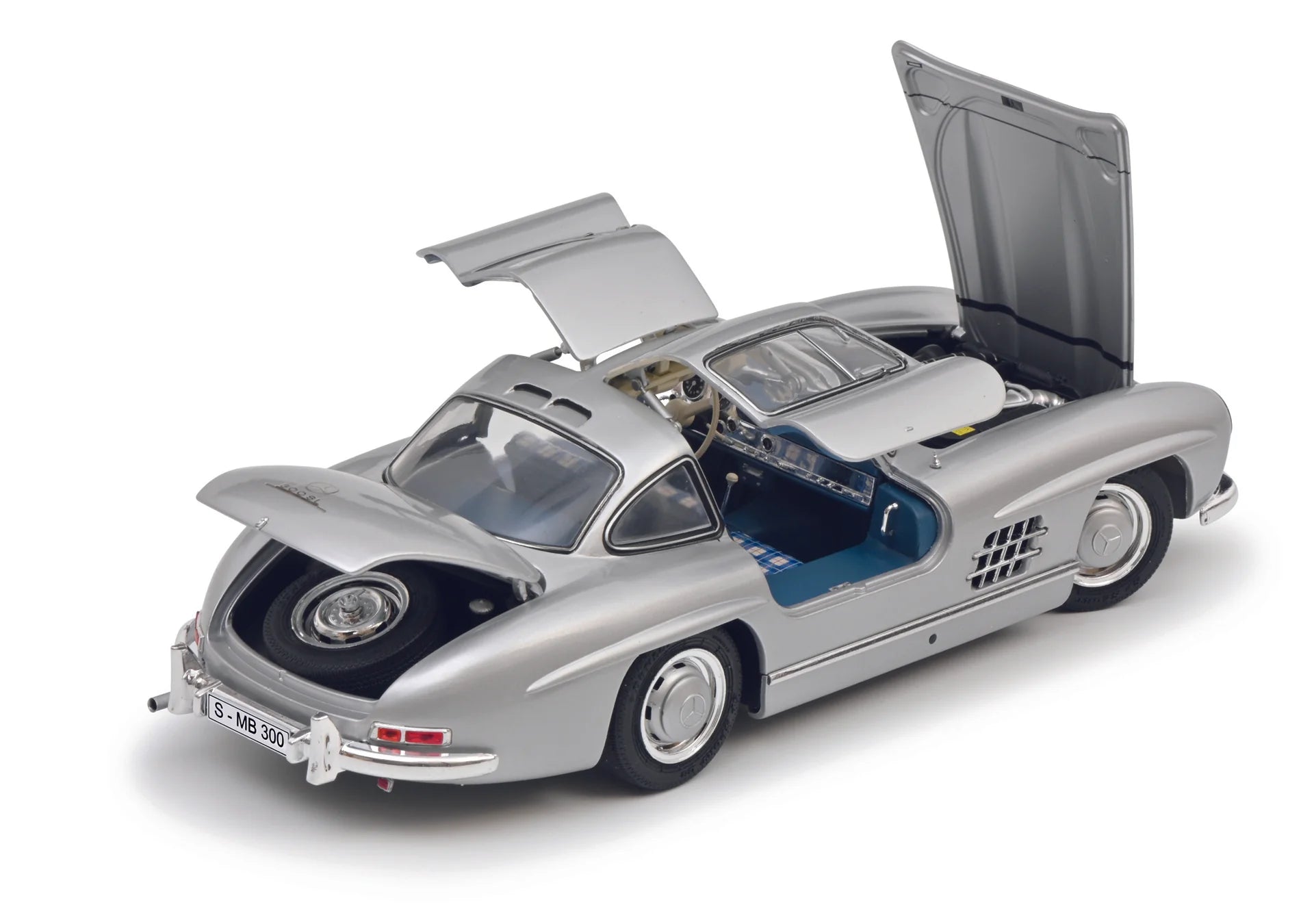 Schuco 1:18 Mercedes-Benz 300 SL Gullwing Silver 450045200