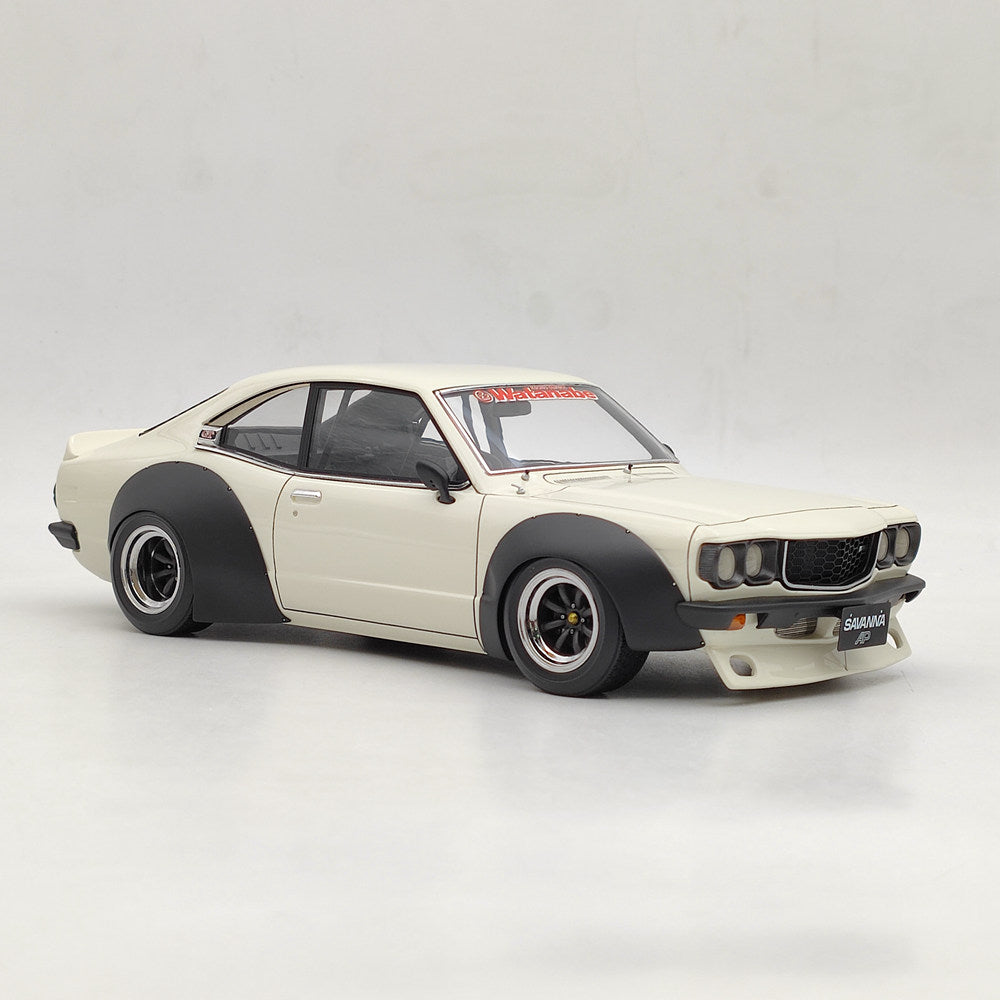 Ignition Model 1/18 Mazda Savanna (S124A) Racing White IG2033 Resin Model Car Toys Gift