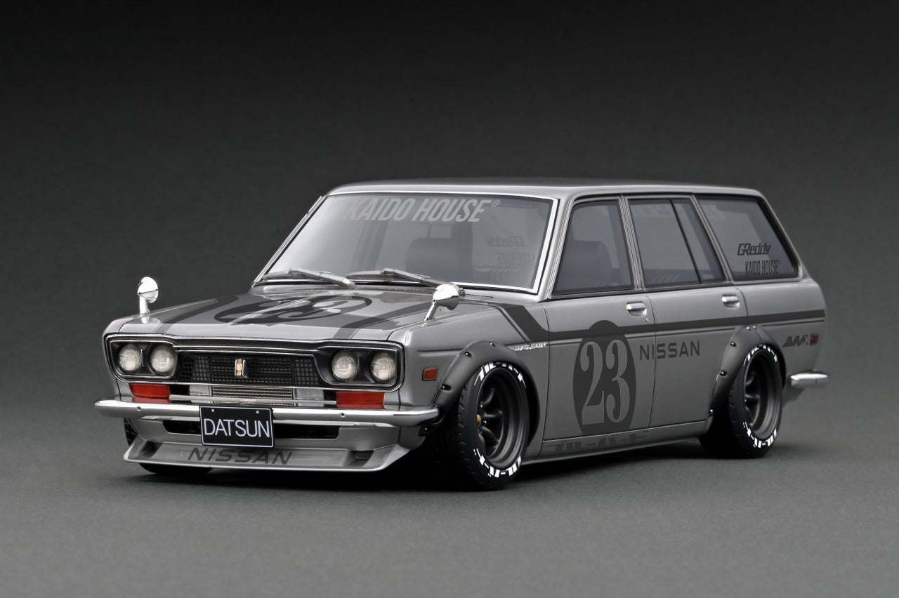 *PREORDER* Ignition Model 1:18 Datsun Bluebird (510) Wagon KAIDO HOUSE in Silver