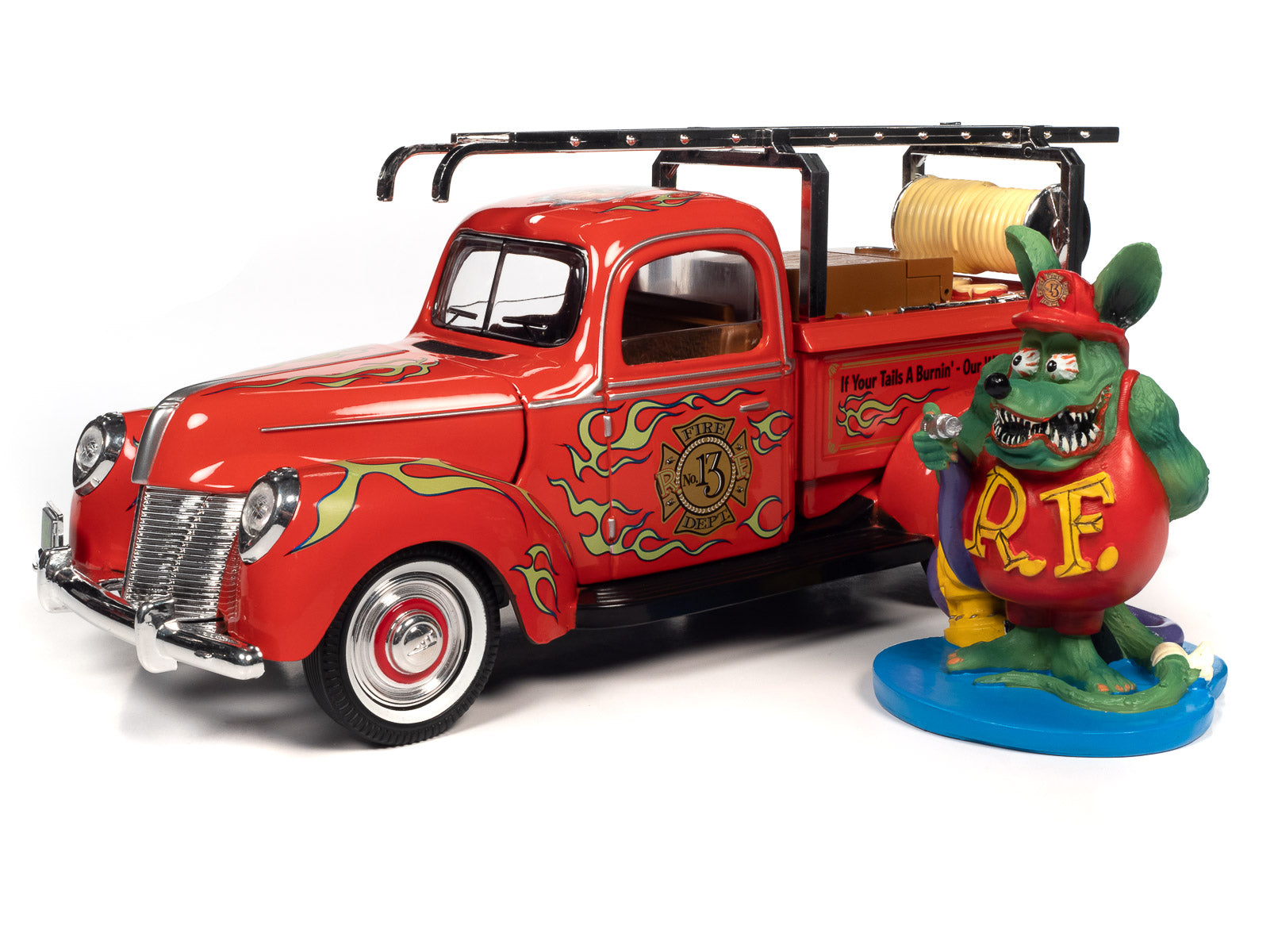 Rat Fink Fire Truck w/Resin Figure 1:18 Scale