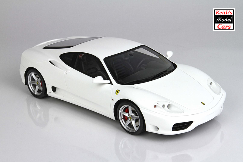 [1/18 Scale] Ferrari 360 Modena in Gloss Awus White with Manual Transmission by BBR Models