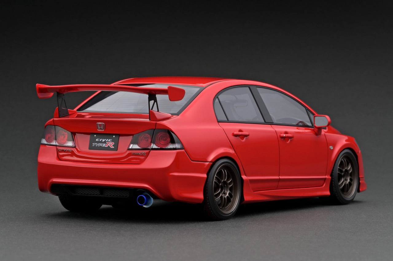 *PREORDER* Ignition Model 1:18 Honda Civic Type-R (FD2) in Red with Carbon Bonnet