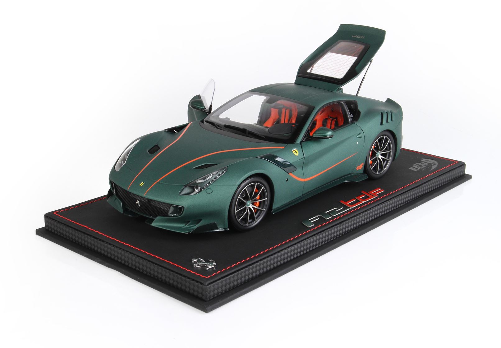 Ferrari F12 tdf - matte green open parts - 1:18