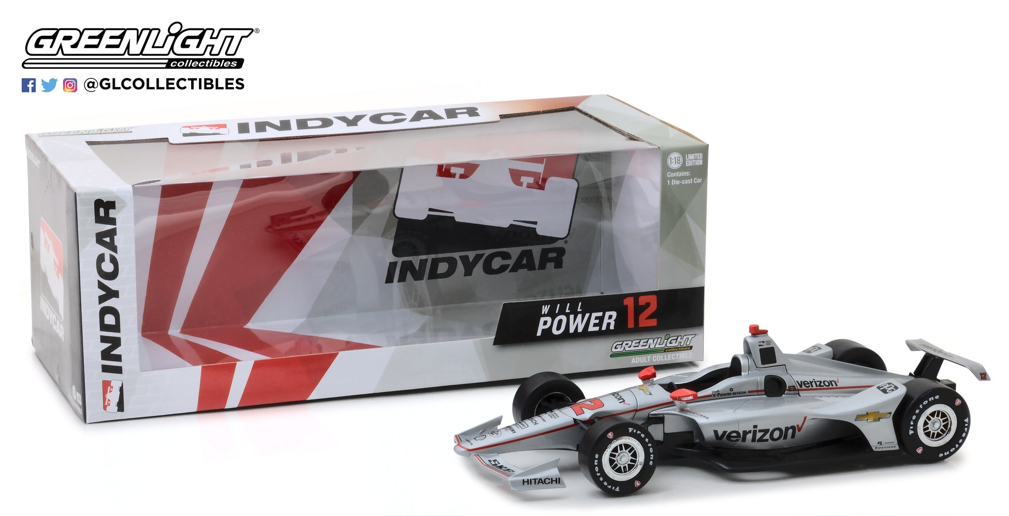 GreenLight 1:18 IndyCar Series 2018 #12 Will Power / Team Penske Verizon 11031