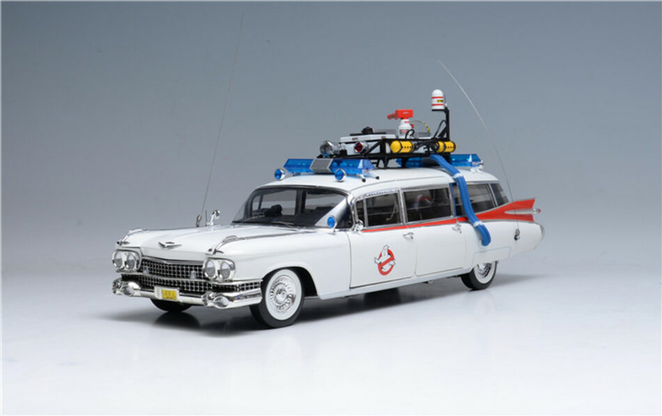 1:18 Scale Elite 1959 Cadillac Ambulance Ecto-1 Ghostbusters Diecast Car Model