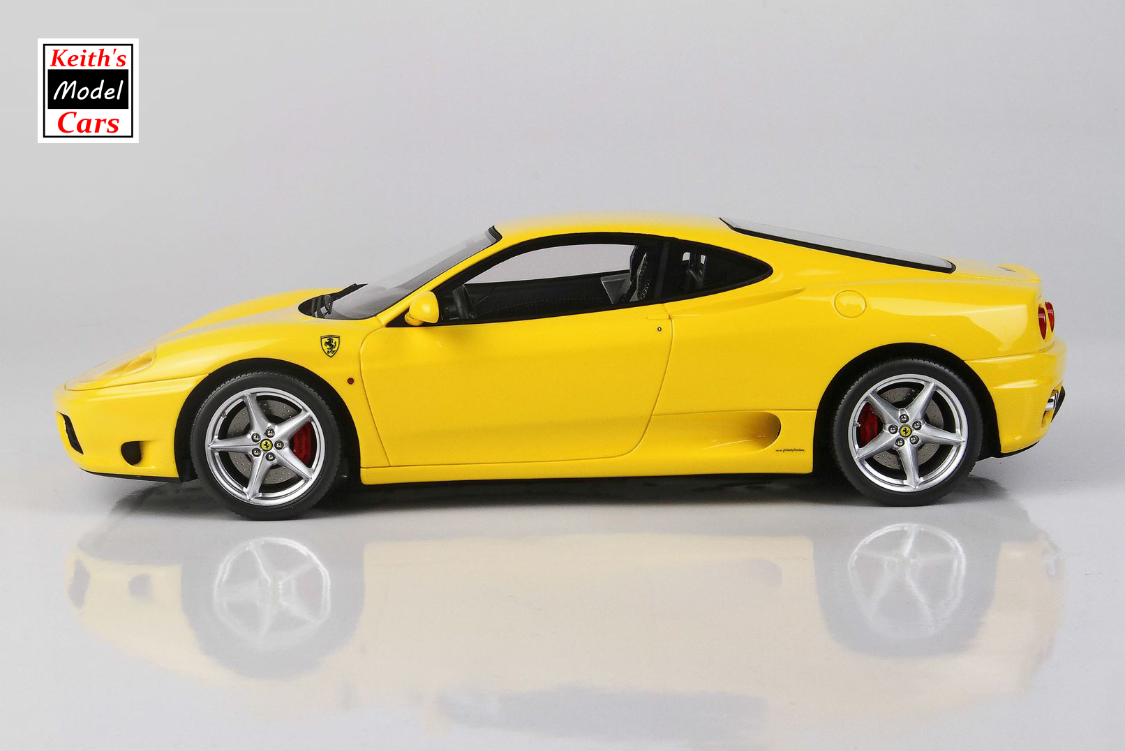 [1/18 Scale] Ferrari 360 Modena (1999) in Giallo Modena with F1 Transmission by BBR Models