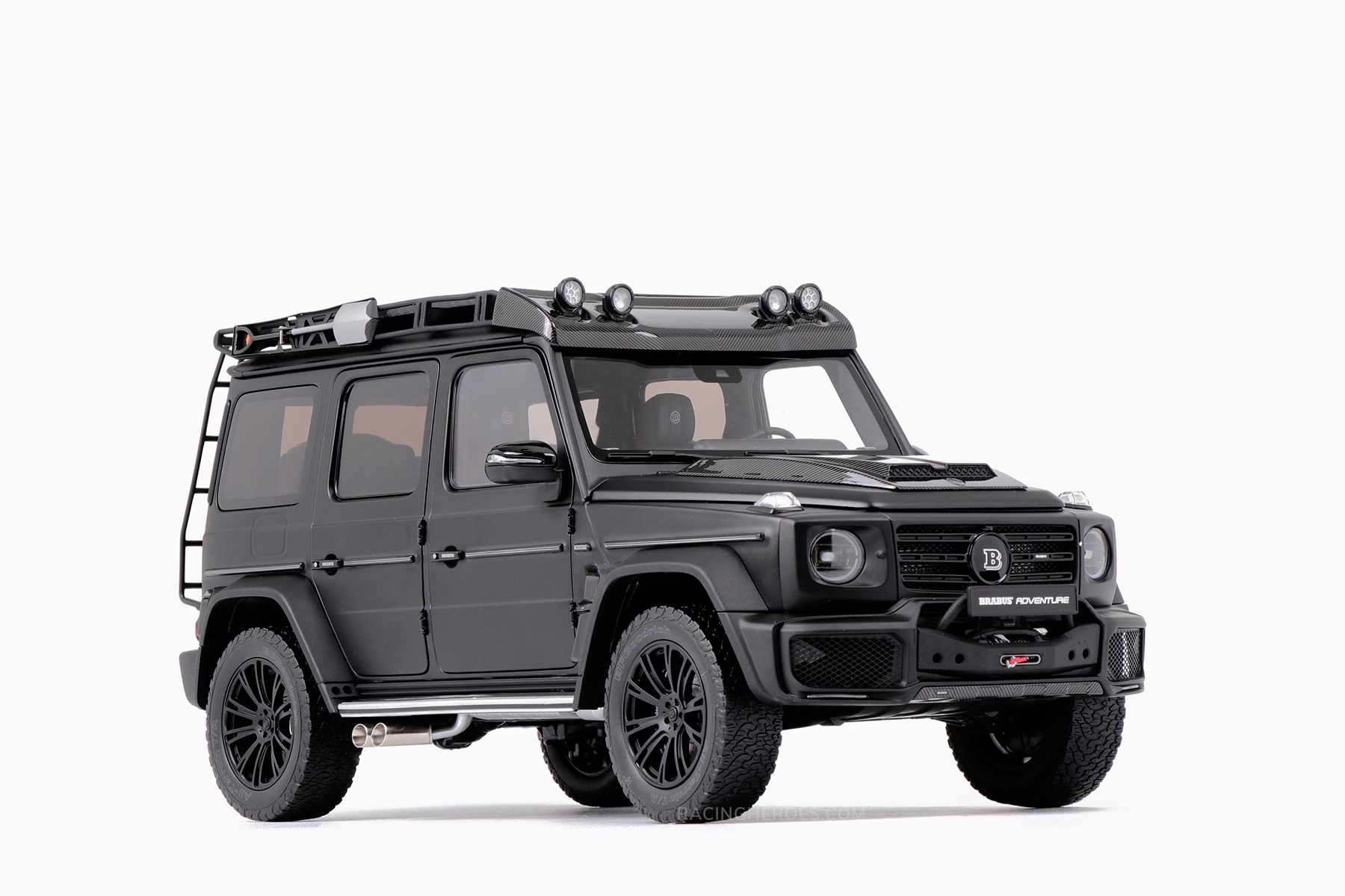 Brabus G-Class Mercedes AMG G 63 2020 Adventure Designo Night Black Magno 1:18 by Almost Real