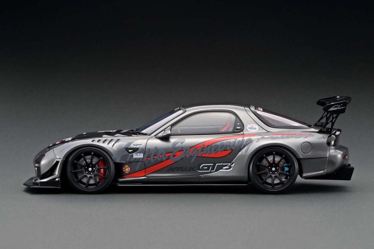 *PREORDER* Ignition Model 1:18 Mazda RX-7 (FD3S) FEED Afflux GT3 in Gun Metallic