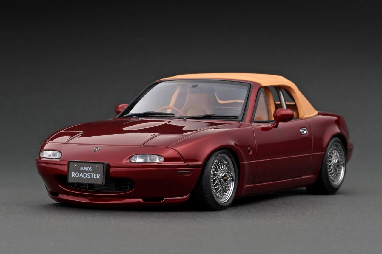*PREORDER* Ignition Model 1:18 Mazda EUNOS Roadster (NA) in Burgundy