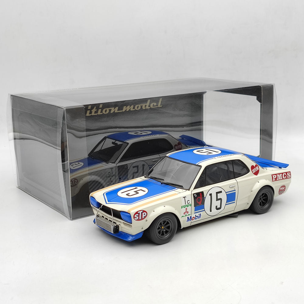 Ignition Model IG2016 1:18 Nissan Skyline 2000 GT-R (KPGC10) #15 1972 Resin Car Toys Gift