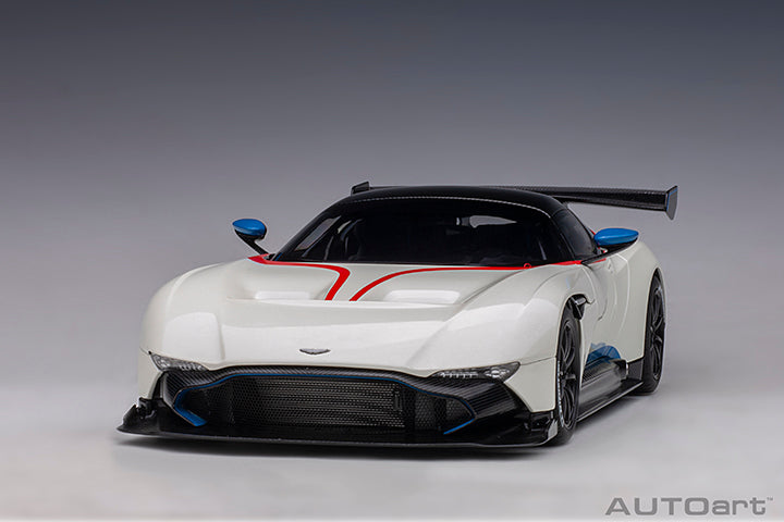 ASTON MARTIN VULCAN (STRATUS WHITE W/ BLUE STRIPES)