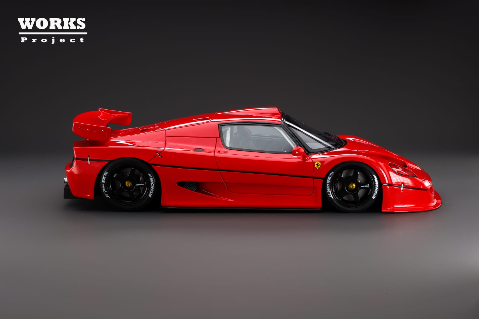 WORKS Project 1:18 Ferrari F50 GT in Red