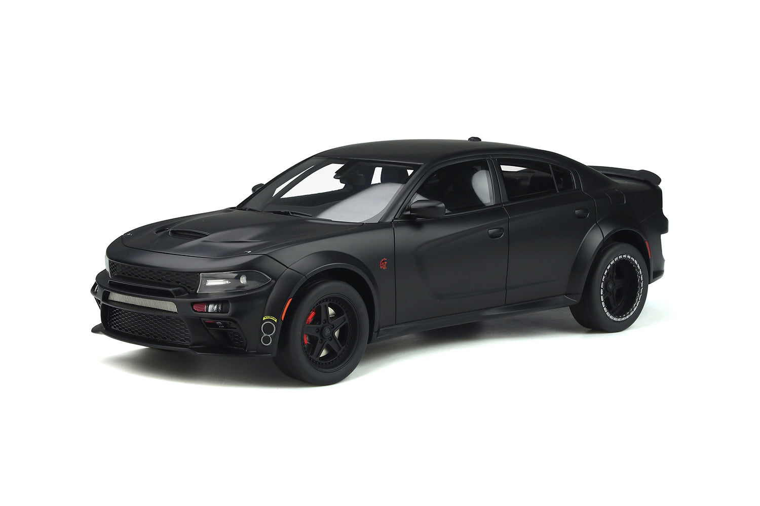 GT Spirit 1:18 2020 Dodge Charger SRT Hellcat Widebody Tuned by Speedkore Matte Black GT301