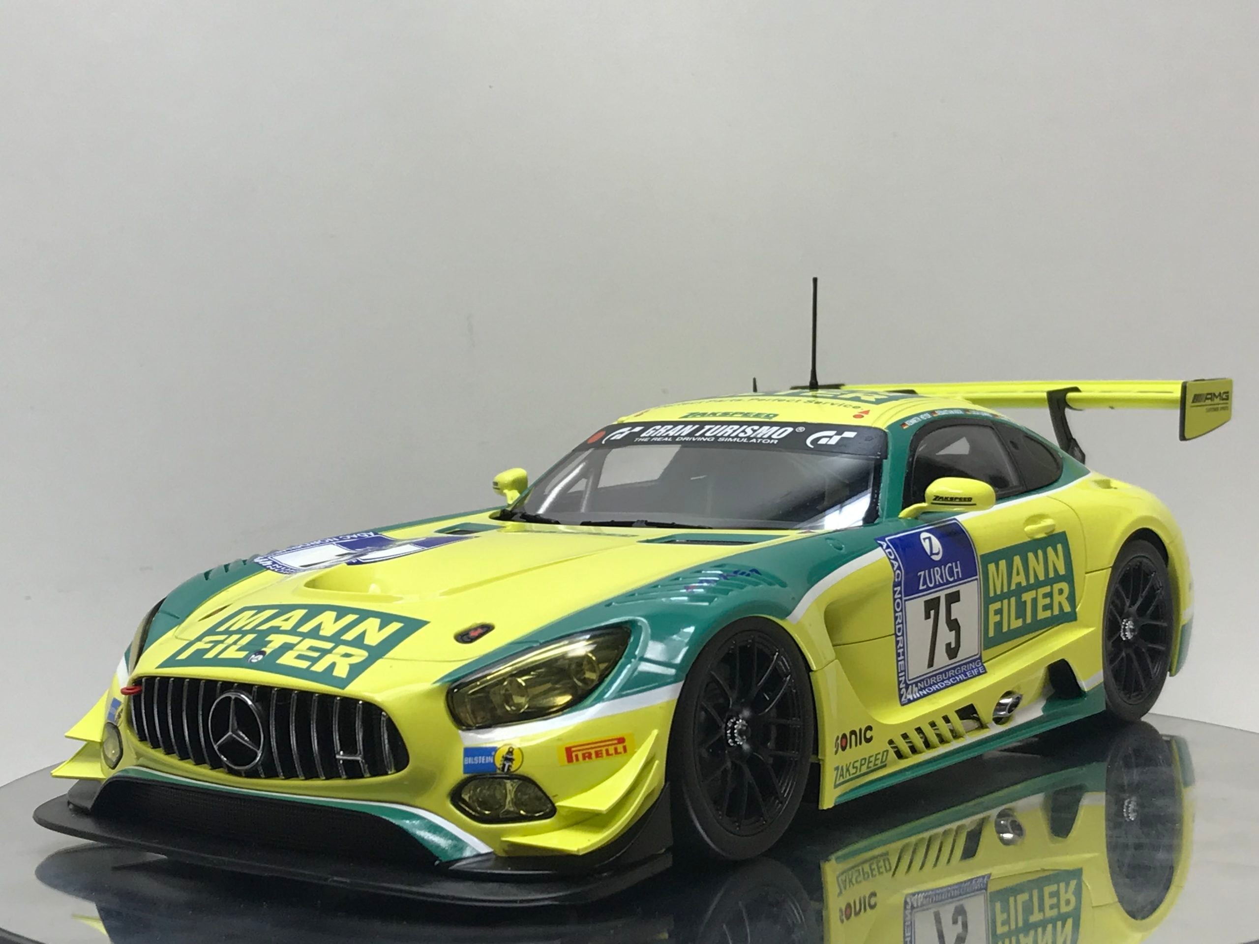 Paragon 1:18 Mercedes-AMG GT3: Mann Filter / Zakspeed #75 (DE) 2016 6th: 24hr Nurburgring PA-88019