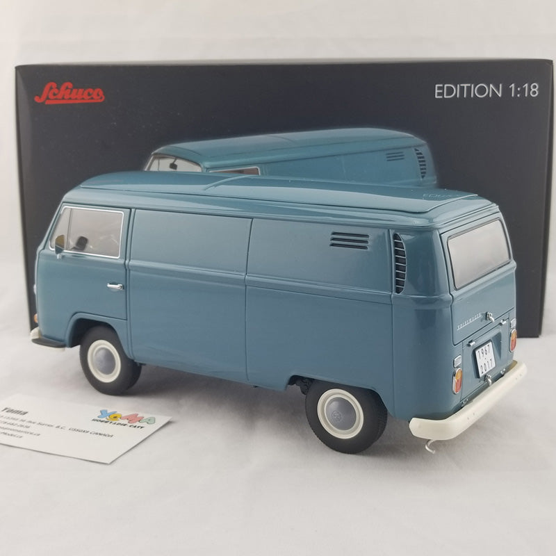 Schuco 1:18 Volkswagen T2a Edition 50 Jahre VW T2 1967-2017 box van blue 450019700