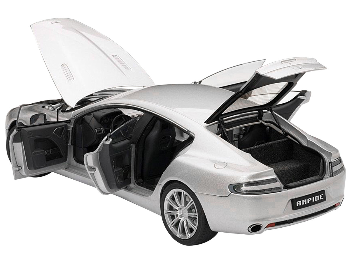 Aston Martin Rapide Silver 1/18 Diecast Model Car