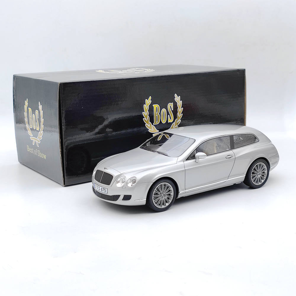 BOS 1/18 2010 Bentley Flying star by touring Silver BOS059 Resin Model Car Limited Gift