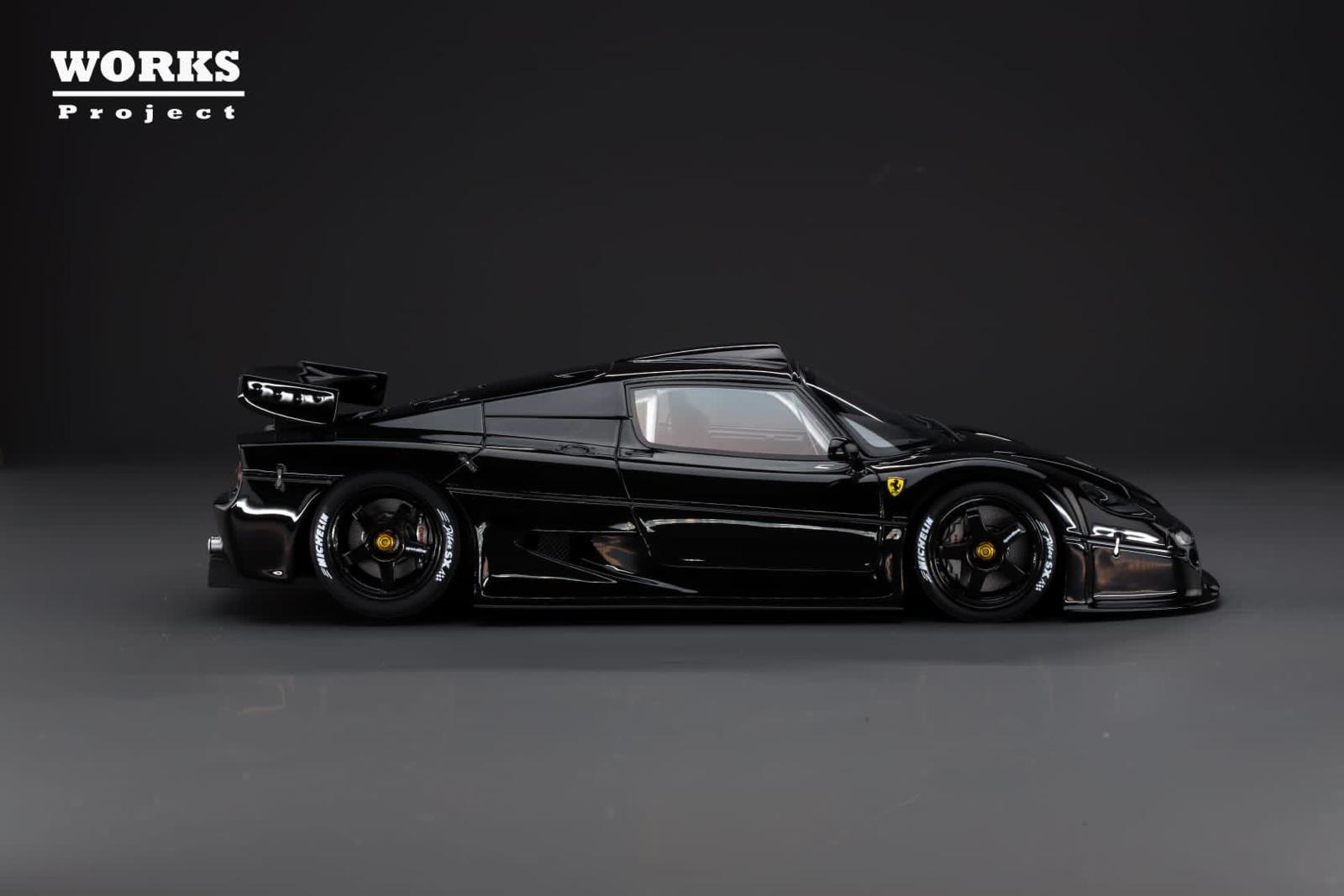 WORKS Project 1:18 Ferrari F50 GT in Black