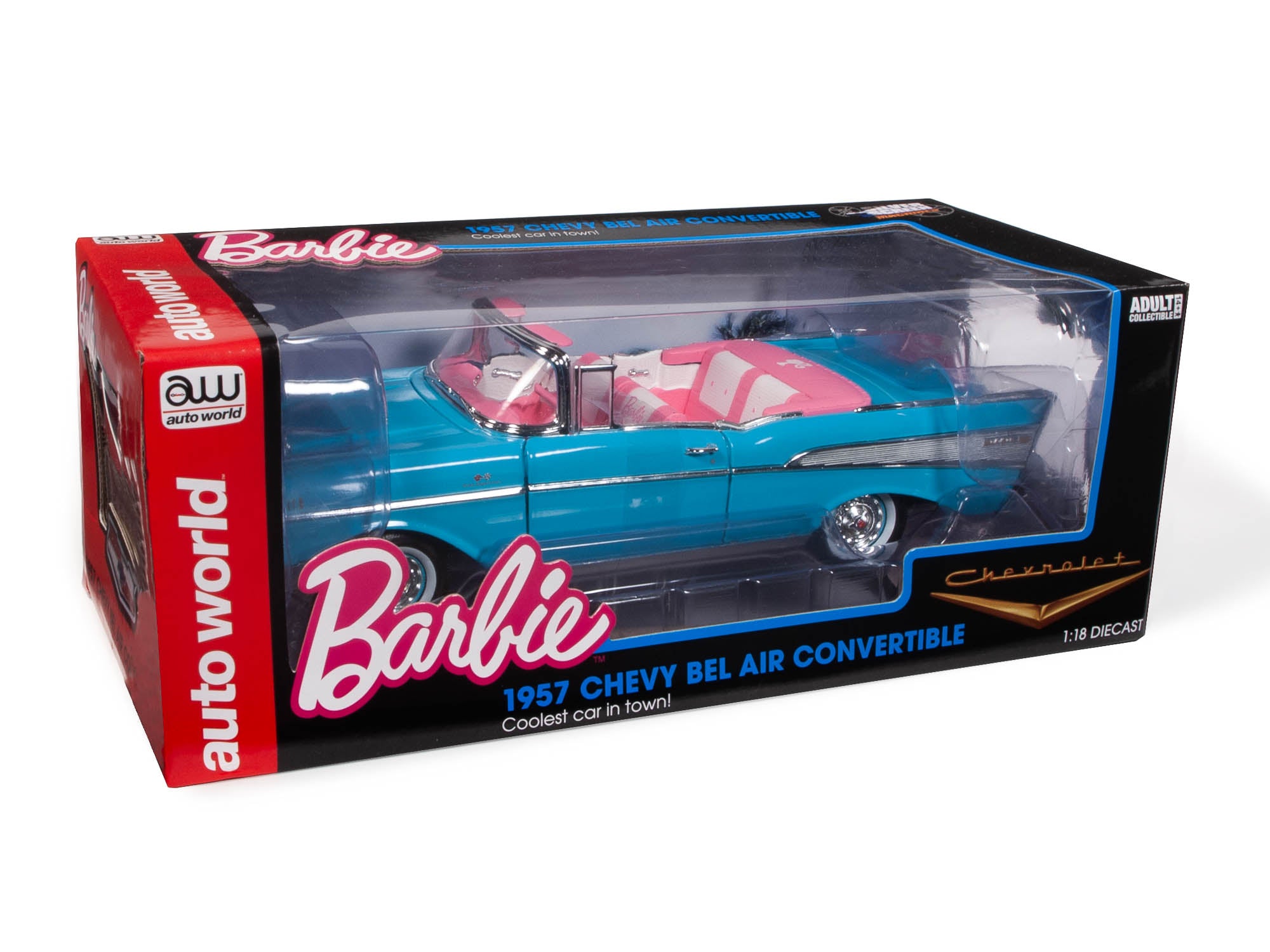 Barbie 1957 Chevy Bel Air Convertible (Aqua Blue) 1:18 Scale