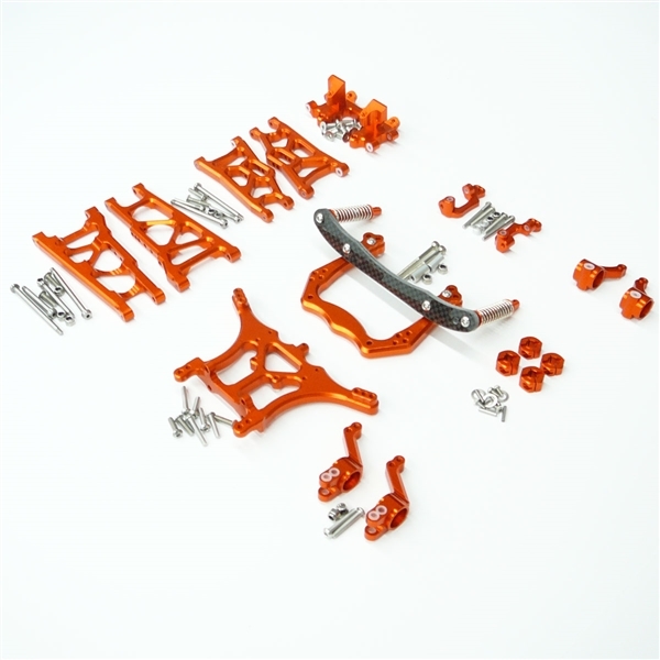 Gen3 RC Orange Aluminum Complete Upgrade Kit Traxxas Rustler 2WD XL-5 & VXL