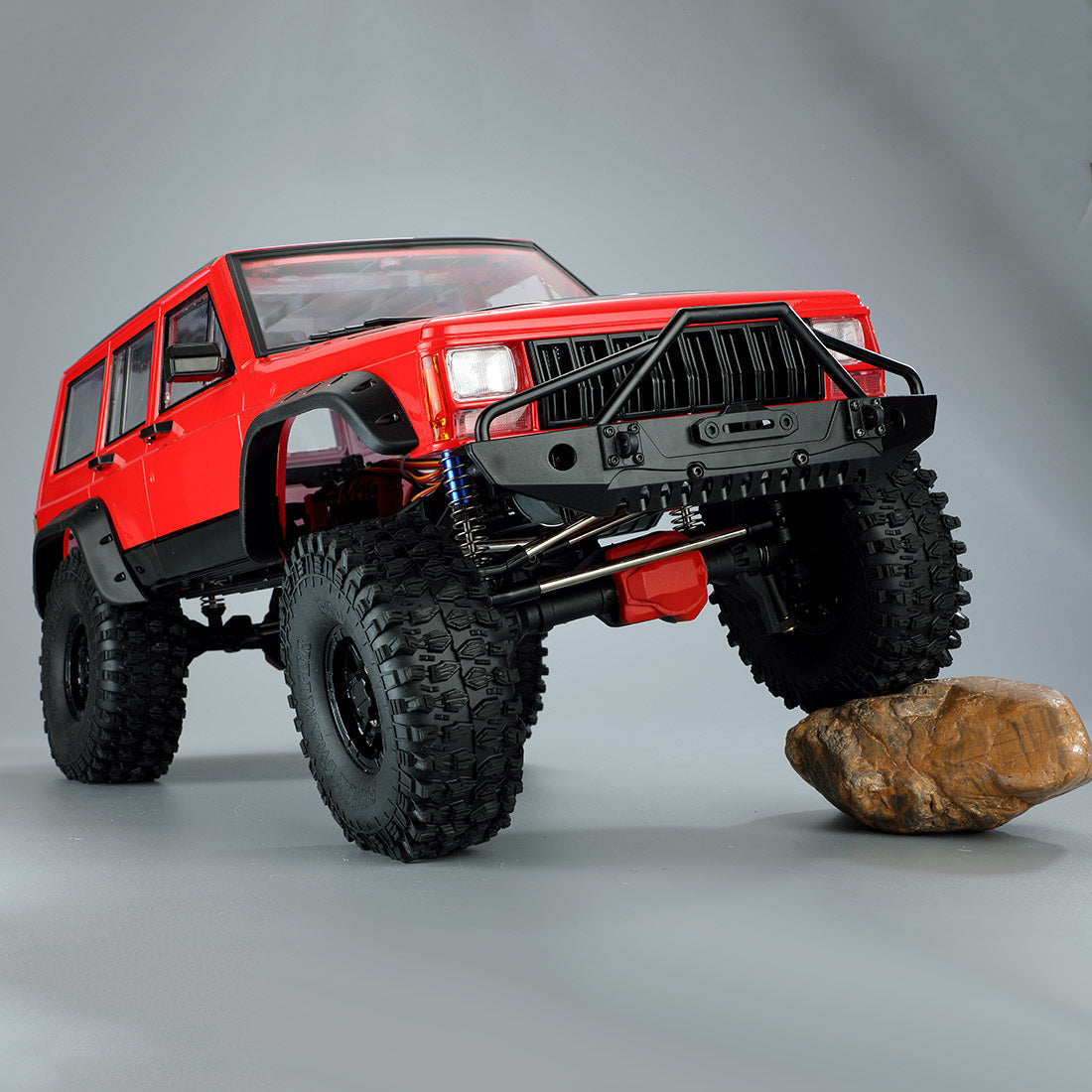 AXX4 1/10 RC Car 2.4G 4WD Brushed RC Electric Off-road Crawler Model for Adults (Car Frame Version)