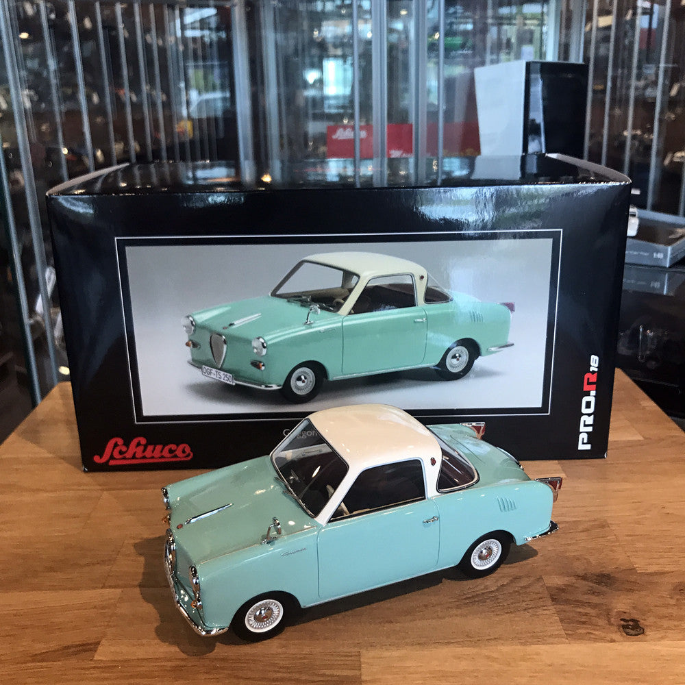 Schuco 1:18 Goggomobil Coupe TS250 Turquoise 450008300