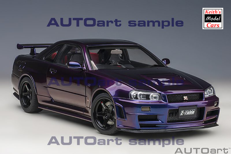 [1/18 Scale] Nissan Skyline GT-R (R34) Z-Tune in Midnight Purple III by AUTOart Models