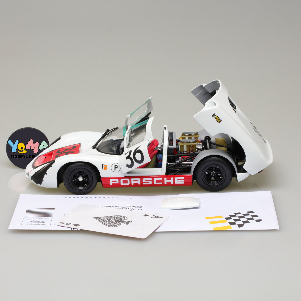 EXOTO 1:18 1967 Porsche 910 #36 Sebring Winner MTB00066B