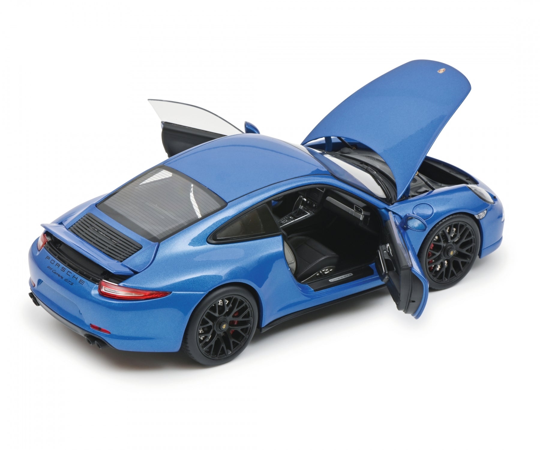 Schuco 1:18 Porsche 911 991 Carrera GTS Coupe Blue 450039700