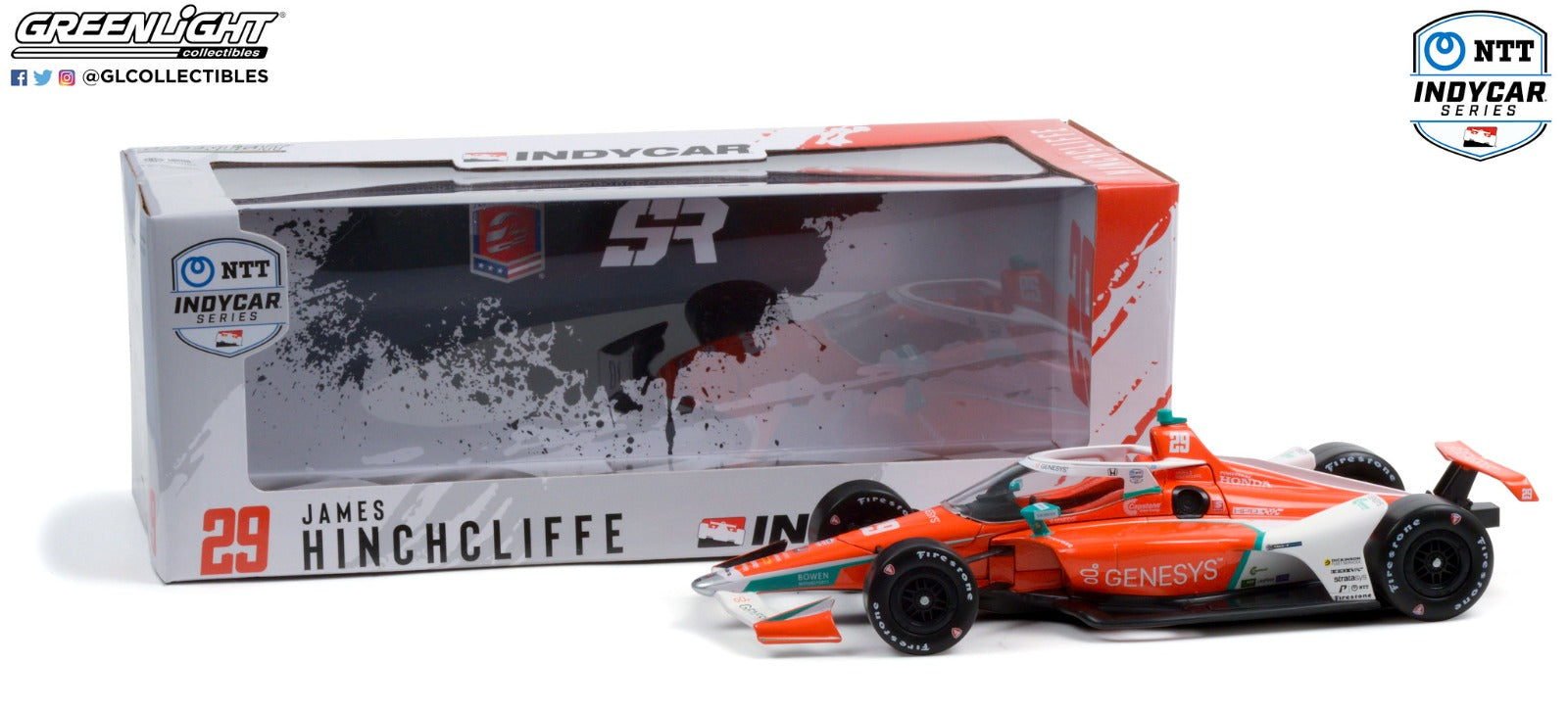 GreenLight 1:18 2021 NTT IndyCar Series - #29 James Hinchcliffe / Andretti Steinbrenner Autosport, Genesys 11119