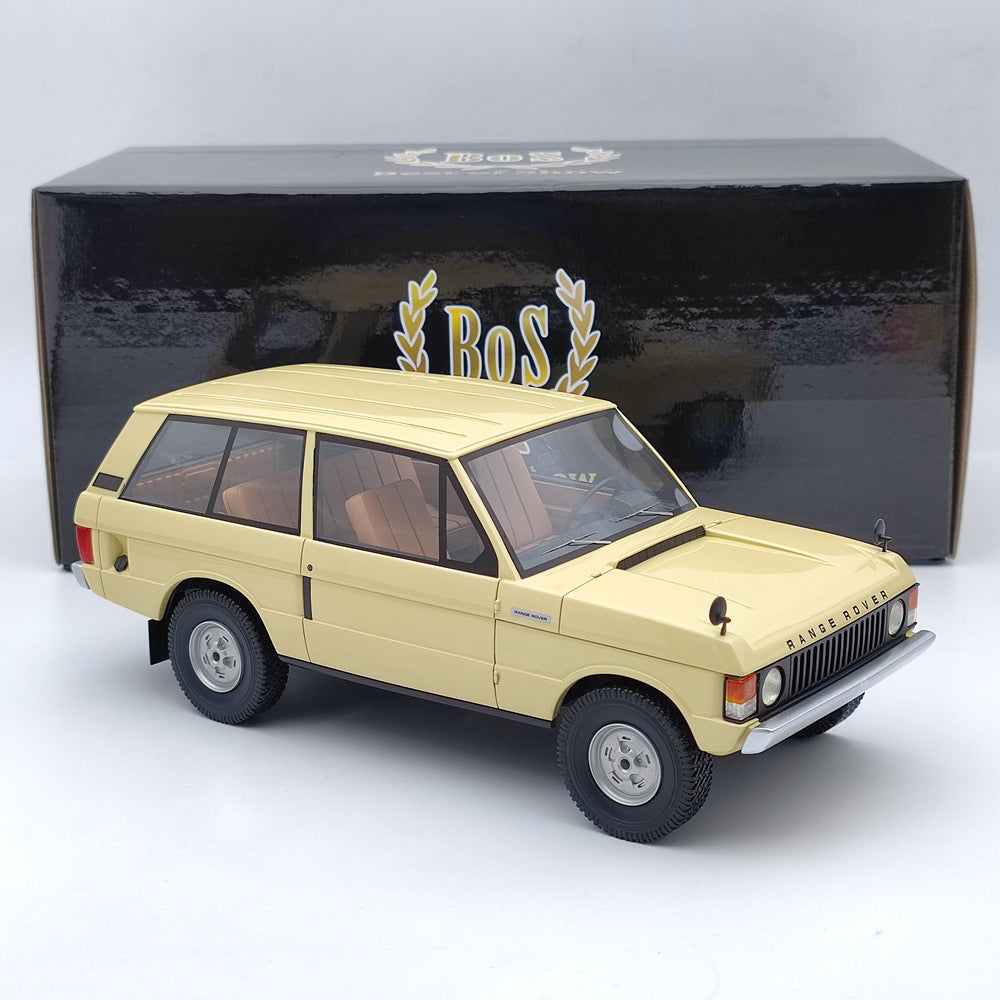 BOS 1/18 1970 LAND ROVER RANGE ROVER Suffix A beige BOS166 Resin Model Car Limited Collection Gift