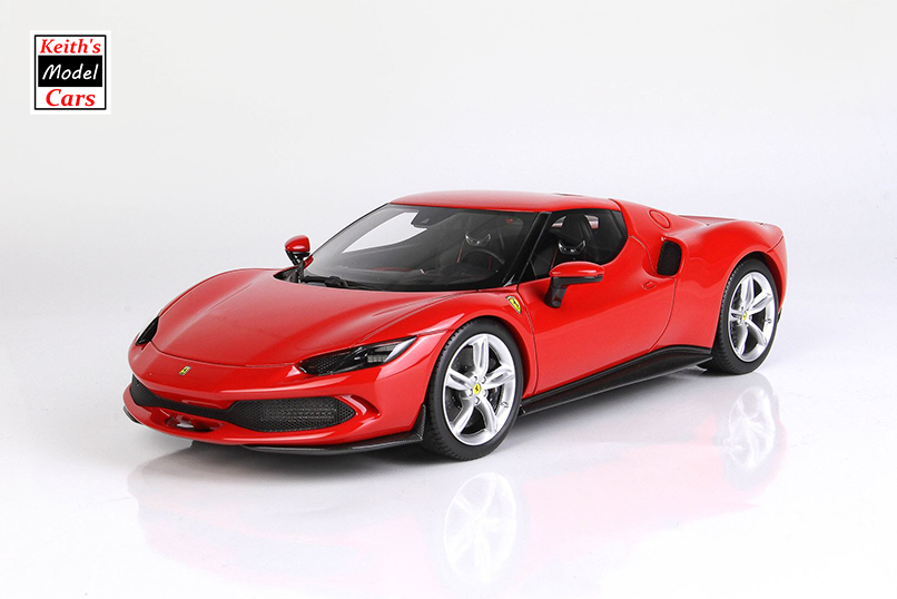 [1/18 Scale] Ferrari 296 GTB in Rosso Corsa 322 by BBR Models