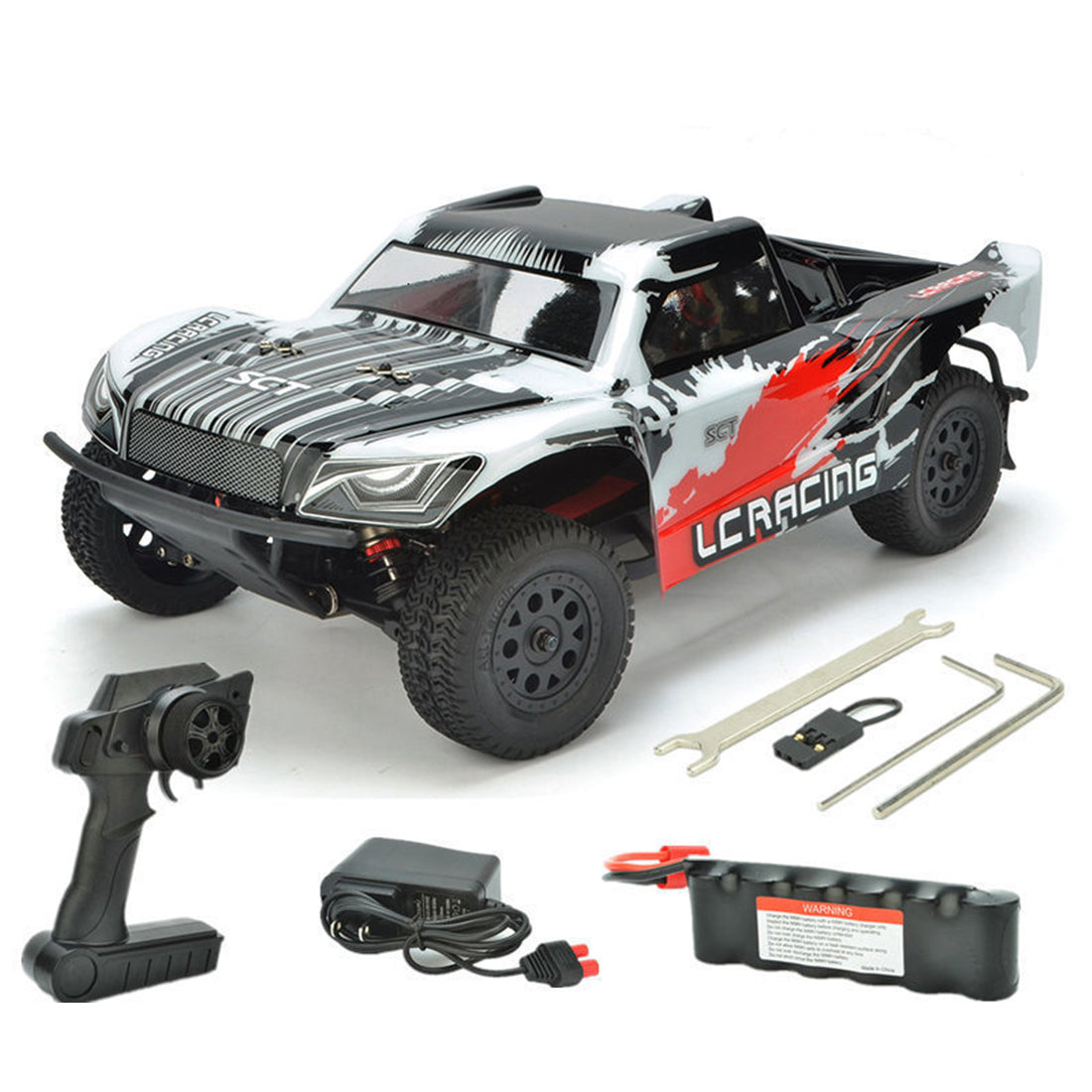 LC Racing EMB-SCH 1:14 2.4G 50+KM/H 4WD Brushless RC Car RC Off-road Short Truck - RTR