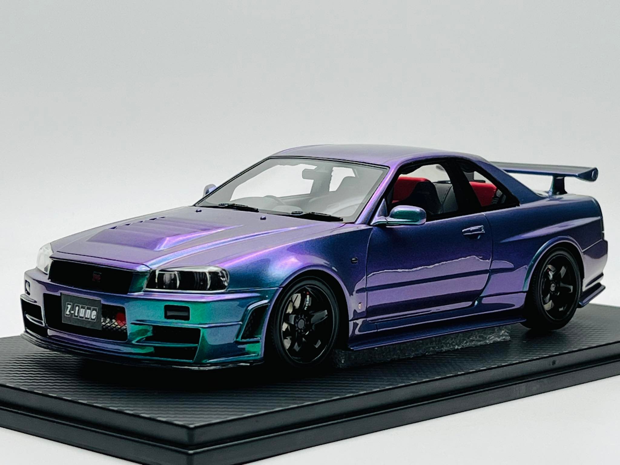 One Model 1:18 Nissan Skyline R34 Z-Tune in Chameleon