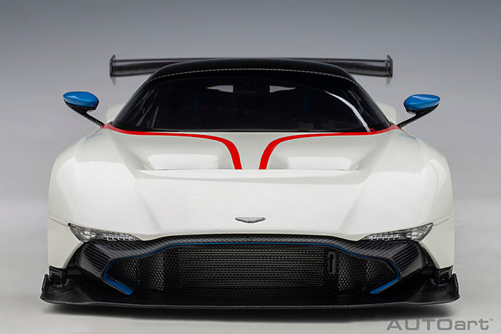 ASTON MARTIN VULCAN (STRATUS WHITE W/ BLUE STRIPES)